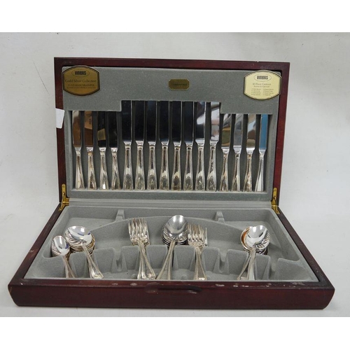 225a - 20th century Viners canteen of electroplated cutlery