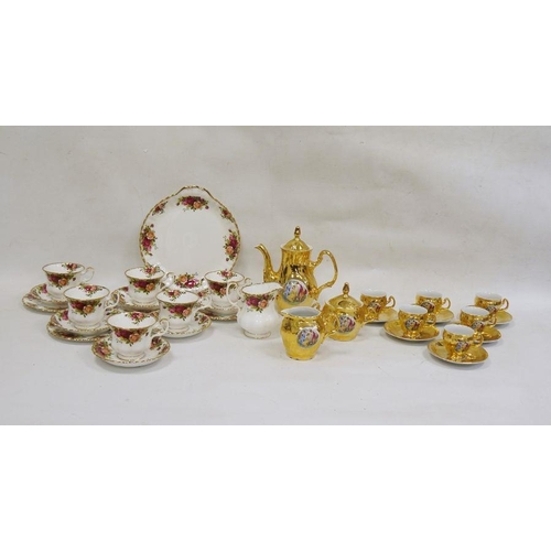 28 - Royal Albert 'Old Country Roses' part tea service to include six teacups and saucers, cream jug, sid... 