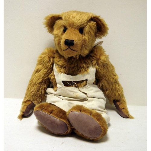 337 - Bearbury of London pale brown mohair plush teddy bear 'Edwin', no.2/5, August 1993, 58cm high