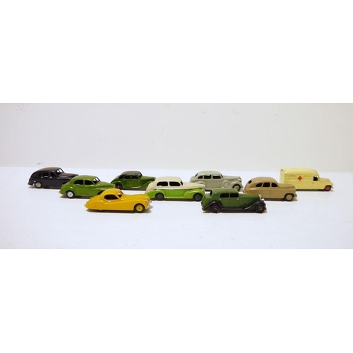 351 - Small quantity of Dinky Toys diecast models to include 'Dinky Toys Riley', 'Dinky Toys Daimler', 'Di... 