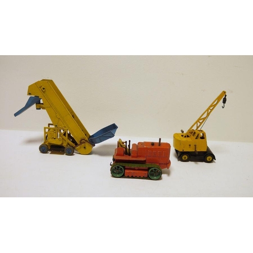 357 - Three diecast Dinky toys to include Supertoys Coles mobile crane, Supertoys Barber-Greene folding el... 