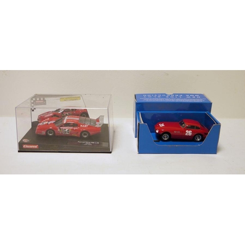 367 - Carrera Ferrari 512 BBLM slot car in box and MMK Production 'MMK31 FER' 166mm TDF 1953 in box (2)