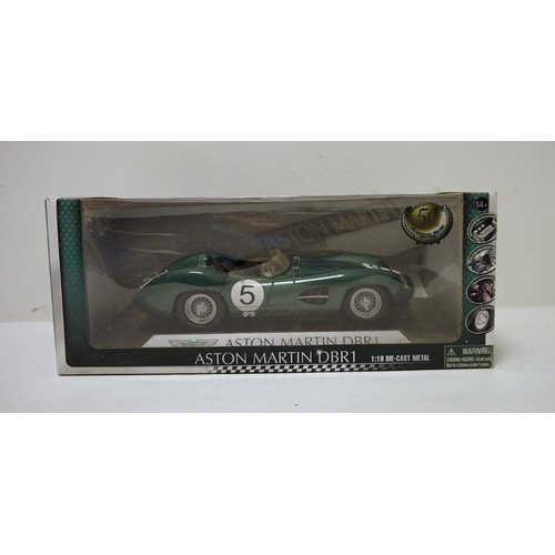 376 - Shelby Aston Martin 50th Anniversary 1:18 scale diecast model, Aston Martin DB R1, boxed