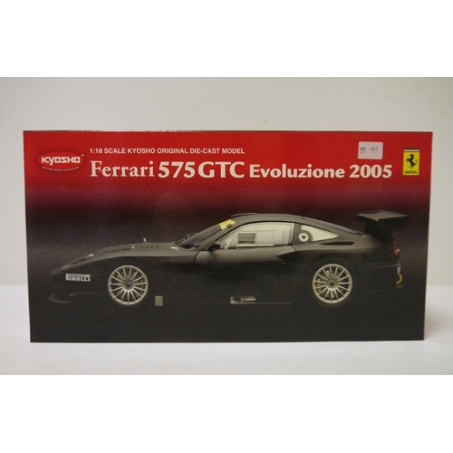 383 - Kyosho 1:18 scale diecast model car 'Ferrari 575 GTC Evoluzione 2005', boxed