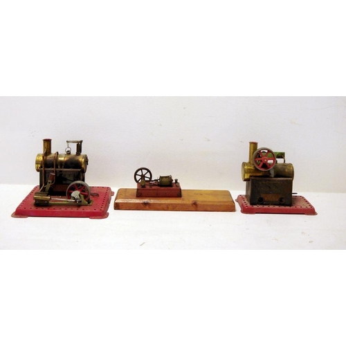 412 - Two Mamod static steam engines etc (3)