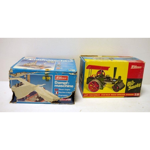 415 - A Wilesco steam engine and steam roller, boxed (2)