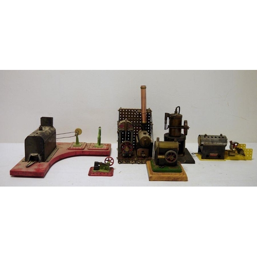 416 - Assorted static steam engines (1 box)