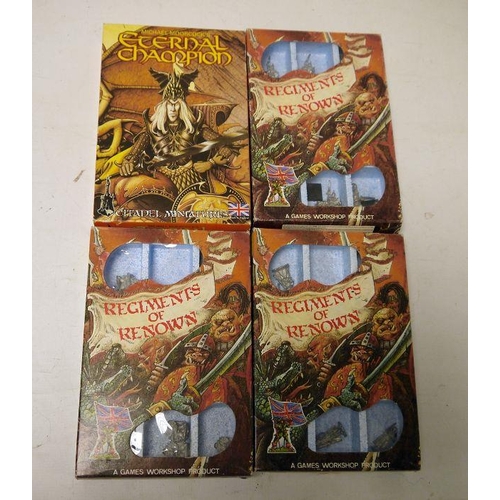 451 - (4) Fine cast lead alloy Citadel Miniatures/ Games Workshop sets to include:
 - Warhammer 