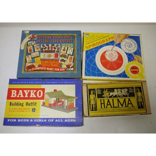 462 - Beko building outfit no.12, boxed, Spirograph, Monopoly, Halma and other boxed and various toys (2 b... 