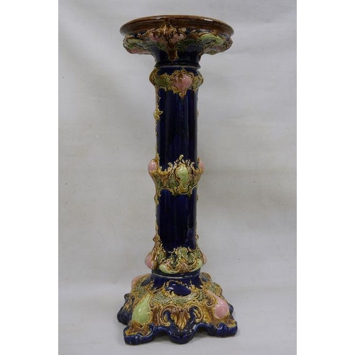 60 - Victorian ceramic jardiniere stand