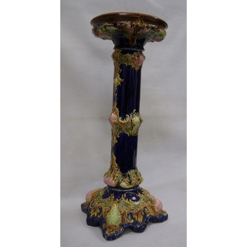 60 - Victorian ceramic jardiniere stand