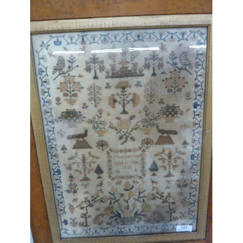 123 - Early Victorian sampler by 