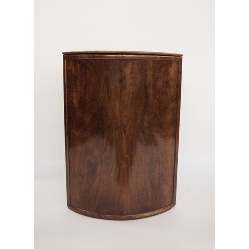 14 - Mahogany corner lift-top linen box, 75cm high