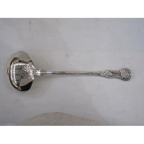 191 - Silver king's pattern ladle, Sheffield 1899, 9.4oz