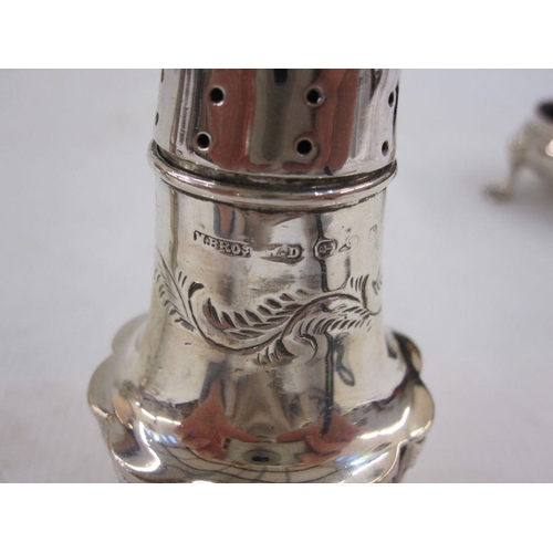 273A - George III silver salt cellar, cauldron-shaped, with everted rim, raised on three hoof feet and with... 