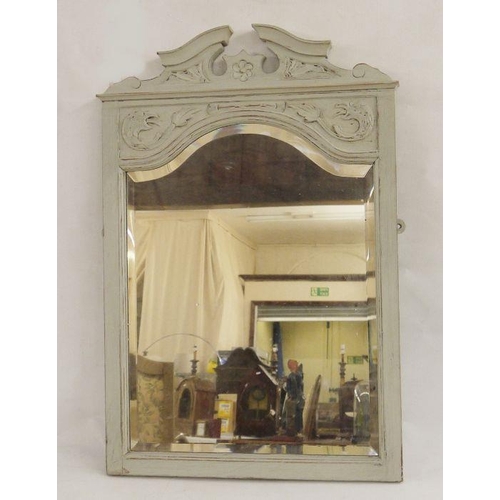 37 - 19th century mirror with fretwork carving and one further mirror (2)