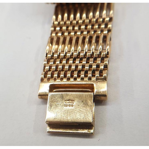 492 - 9ct gold bar link bracelet, approx. 42g