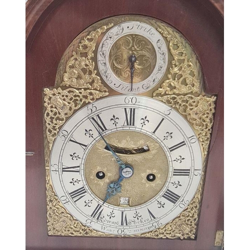 61 - George I bracket clock, the dial marked 'Edward Cockey, Warminster', circa 1720-1740, the mahogany a... 