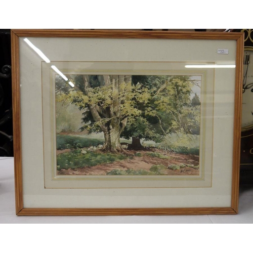 94 - Peter Williams
 Watercolour drawing
 'Knowle Park' 10cms x 15cms - framed
 Andrew Pringle 
 Oil on b... 