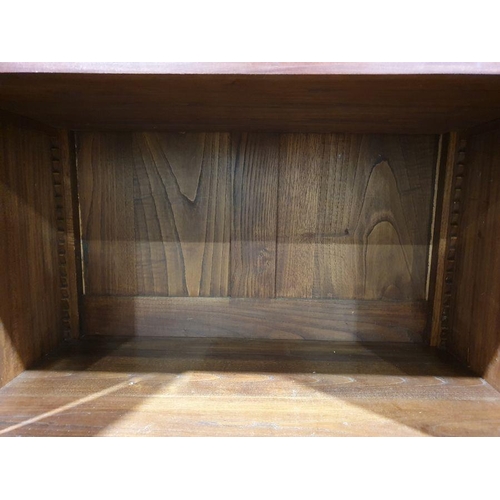 1395 - Continental empire-style cabinet, the marble top above single drawer and two pair of cupboard doors,... 