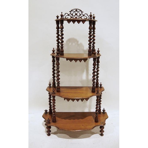 1396 - Victorian four-tier whatnot