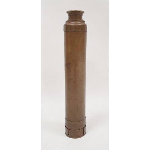 175 - Old brass 3-draw telescope