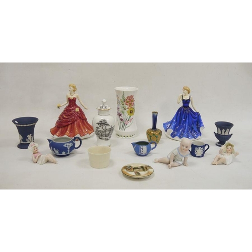 18 - Collection of assorted pottery and porcelain including two Royal Doulton 'Pretty Ladies', 'Denise', ... 