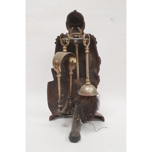 190 - Collection of EPNS, brass and metalware, 19th century and later including a cut glass salt and peppe... 