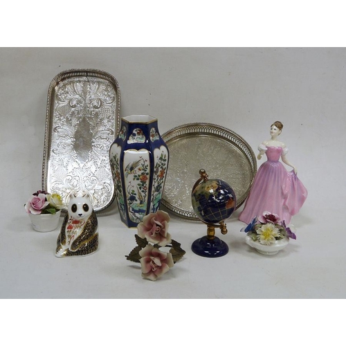 24 - Collection of assorted ceramics and silver-plated wares, 20th century, comprising a Royal Crown Derb... 