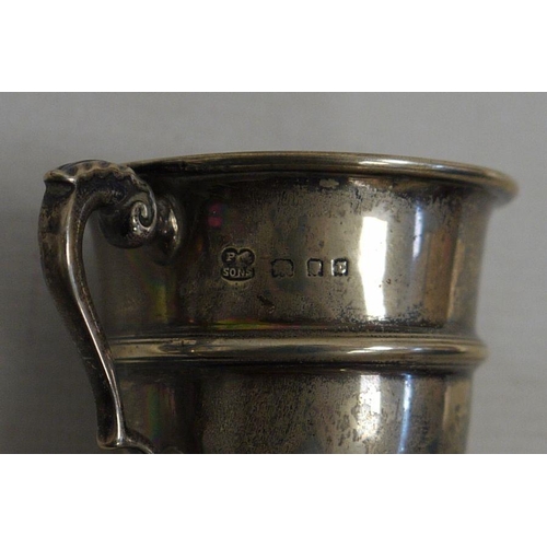 255 - George V small silver two-handled trophy Birmingham 1913, another Birmingham 1929, two miniature sil... 