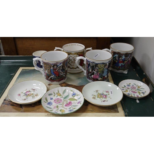 76F - Collection of Commemorative porcelain and other items, 20th century, printed marks comprising two Ro... 