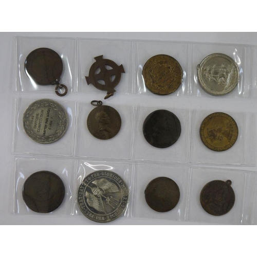 142 - Group of Tokens and Medals (12) To include, British & Foreign Sailors Society,1887 Metropolitan Poli... 