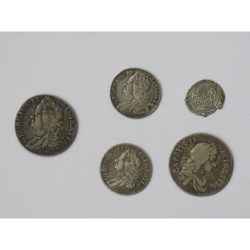 154 - Charles II (1660-1685), Silver Shilling Milled Issue, 1668.Second draped bust right. Reverse. Crowne... 