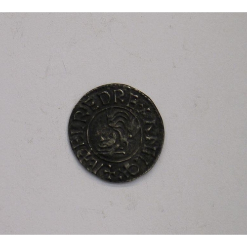 167 - WITHDRAWN

Aethelred II. (978-1016). Penny Huntingdon mint; Aelfric, moneyer. First hand type, circa... 