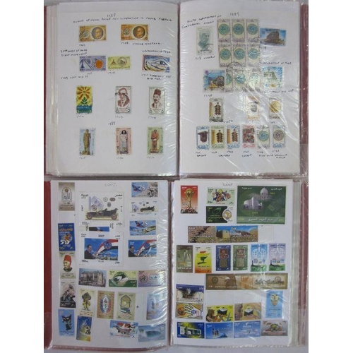 18 - Seven folders of Egyptian stamps, end covers/cards and a folder of Sudanese stamps (8 folders)