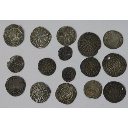 181 - Group of Hammered Coins (16) of various state and denominations to include, a Sasanian drachm cut do... 