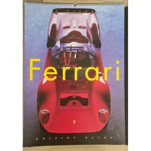 211 - Ferrari 1947 - 1997 wall hanging photograph collection with preface by Michael Schumacher and a Ferr... 