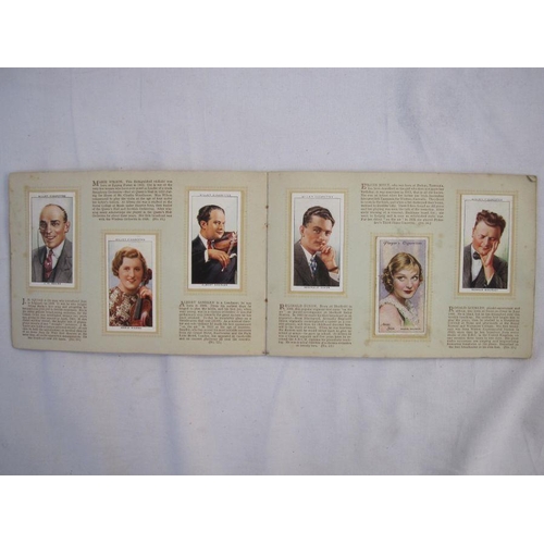 224 - Album of actors and actress of the 1920's as well as a complete Will's Cigarette card paperback albu... 