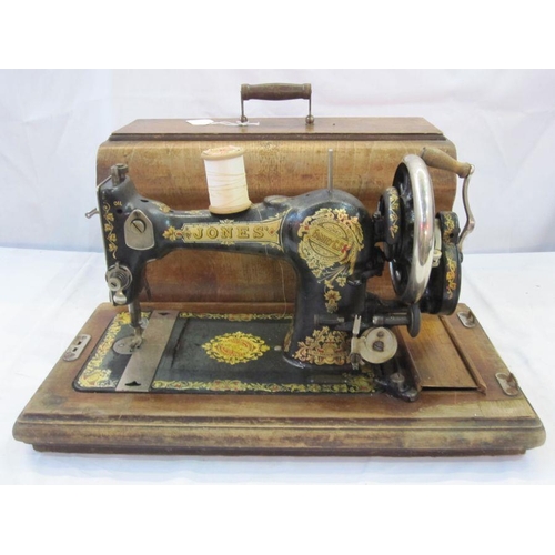 244 - 1920's Jones Family C.S Sewing machine