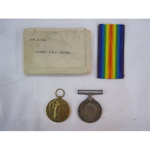 279 - WWI War medal and Victory medal named to 19349.PTE.1.H.Saunders.RAF in boxes of issue and two Lloyds... 