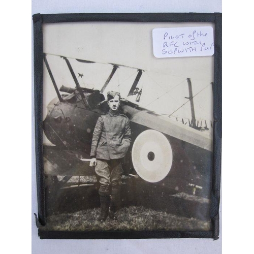 283 - WWI Sopwith Pup half propeller rescued from crash inscribed 'E.L.H Nov. 8th 1918' with accompanying ... 