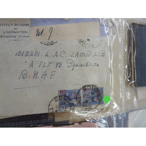 284 - WW II RAF Memorabilia and Ephemera relating to 0102281 Leo Bernard Lamb  'A' F.L.F 73 ( he was also ... 