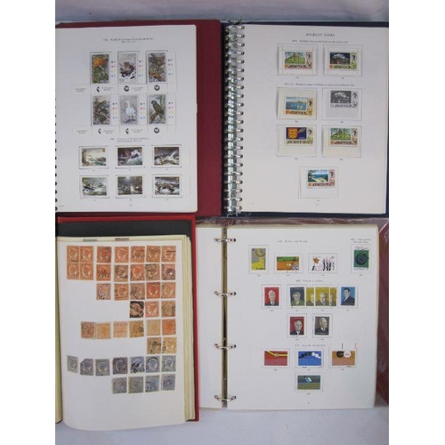 34 - Nine albums with much Jersey, Australia and Canada, two volumes of Churchill stamps and a full sheet... 