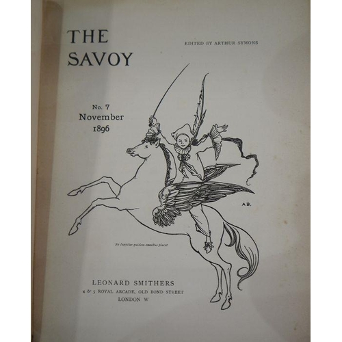 360 - The Savoy Illustrated Quarterly, 2 copies of no.1, January 1896, no.2 April 1986 and no.7 1896, Aubr... 