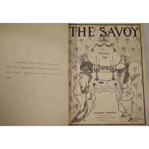 360 - The Savoy Illustrated Quarterly, 2 copies of no.1, January 1896, no.2 April 1986 and no.7 1896, Aubr... 