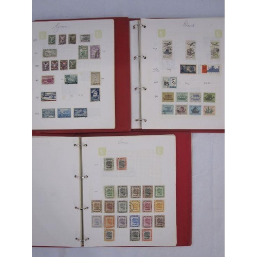 37 - 13 albums (including 4 blank) and box of loose stamps and many commercial covers, stamps from all pe... 