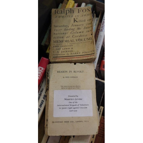 411 - Books and ephemera relating to the Spanish Civil War from the collection of Maurice Levine (one of t... 