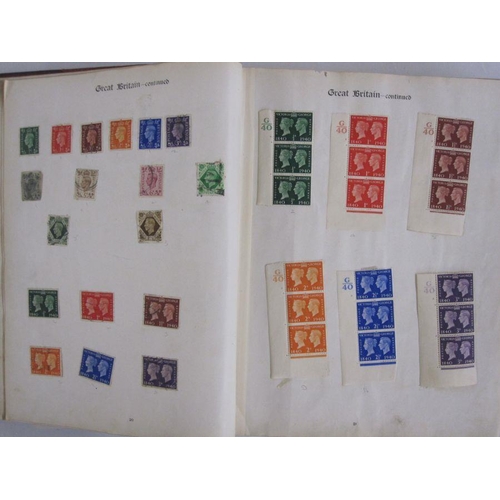 8 - Imperial postage stamp album, first edition with printed spacers for British Empire stamps, two circ... 