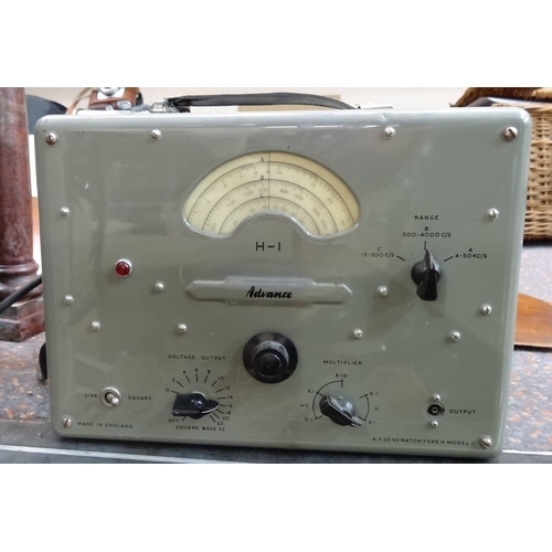 232 - Advance A.F Generator Type H model, ACOS sound level meter, Megger TMK radio, Radiometers including ... 