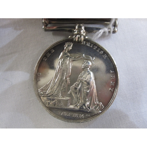 290 - Military General Service Medal 1793 - 1814 with easel stand and Toulouse and Orthes clasps named to ... 